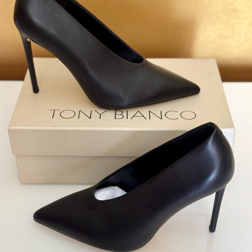Tony Bianco Black High Heel Pumps